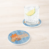 Herfst In De Adirondacks Met Herfstbladeren Beer T Zandsteen Onderzetter (Zijkant)