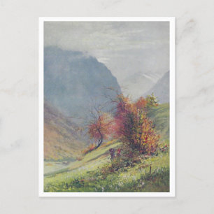 Herfst in de Alpen Schilderen Briefkaart