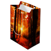 Herfst in de Backwoods Medium Gift Bag Cadeauzakje (Voorkant Gekanteld)