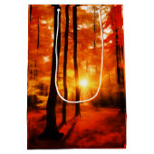 Herfst in de Backwoods Medium Gift Bag Cadeauzakje (Achterkant)