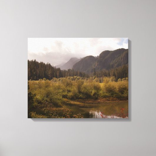 Herfst in de bergen canvas print (Voorkant)