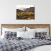 Herfst in de bergen canvas print (Insitu (Slaapkamer))