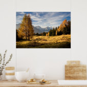 Herfst in de bergen poster (Keuken)