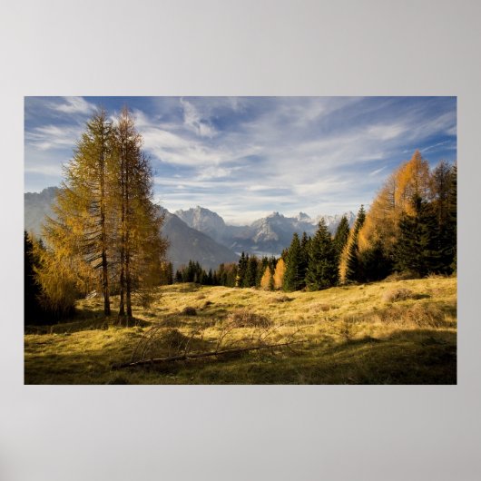 Herfst in de bergen poster (Voorkant)