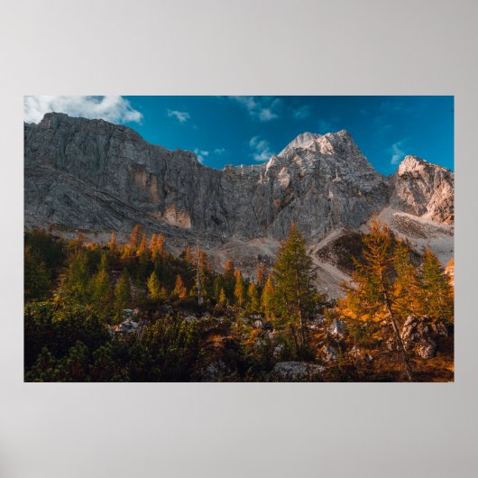 Herfst in de bergen poster (Voorkant)