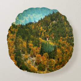 Herfst in de bergen..... rond kussen