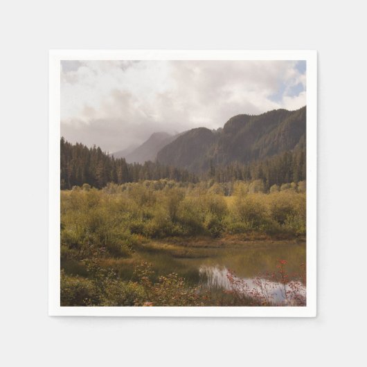 Herfst in de bergen servet (Voorkant)