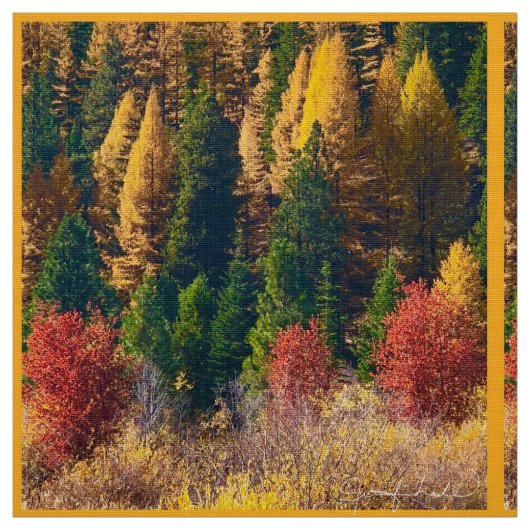 Herfst in de bergen stof (Swatch)