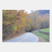 Herfst in de bergen van de blauwe riddergebergte inpakpapier vel (Voorkant 3)