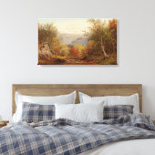 Herfst in de Catskills – Charles W. Knapp Canvas Afdruk (Insitu (Slaapkamer))