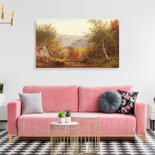 Herfst in de Catskills – Charles W. Knapp Canvas Afdruk (Insitu (Woonkamer))
