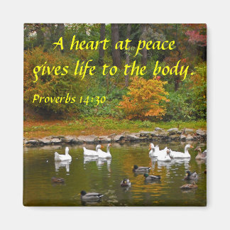 Herfst in de Duck Pond Magneet