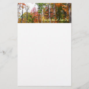 Herfst in de Forest Colorful Autumn Photography Briefpapier