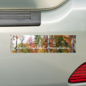 Herfst in de Forest Colorful Autumn Photography Bumpersticker (Op auto)