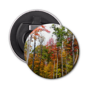 Herfst in de Forest Colorful Autumn Photography Button Flesopener