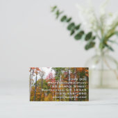 Herfst in de Forest Colorful Autumn Photography Visitekaartje (Staand voorkant)