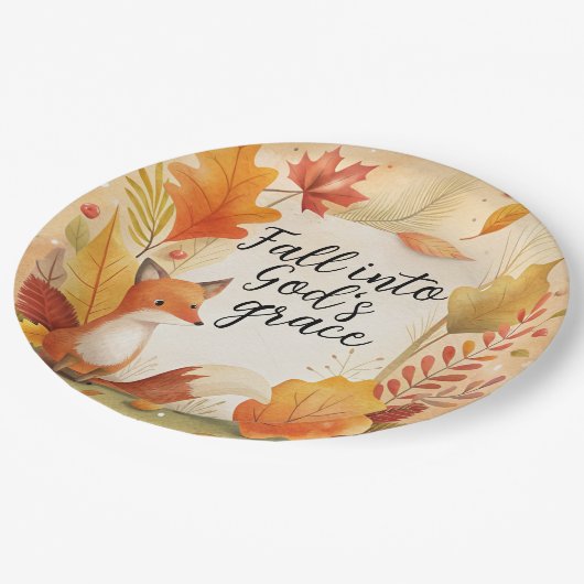 Herfst in de genade van God Papieren Bordje (Gekanteld)
