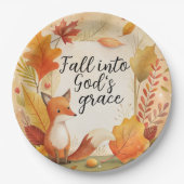 Herfst in de genade van God Papieren Bordje (Voorkant)