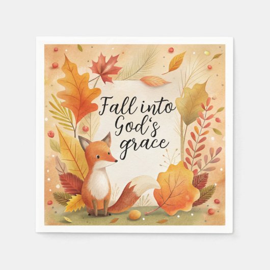 Herfst in de genade van God Servet (Voorkant)