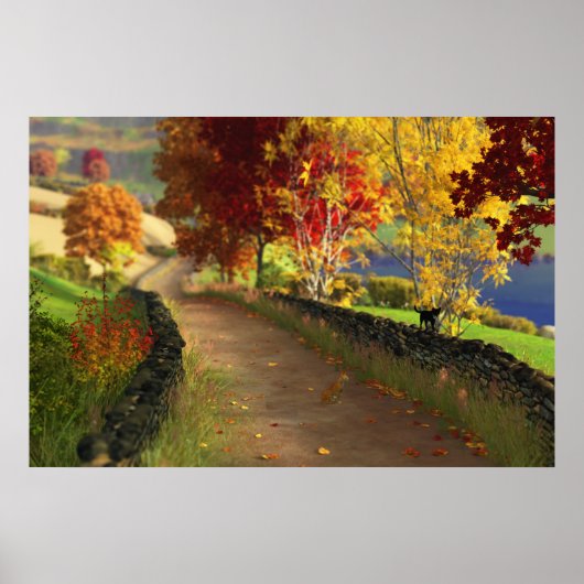 Herfst in de Glen Print (Voorkant)