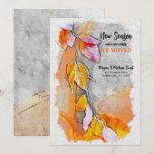 Herfst in de herfst bewegende aankondiging (Voorkant / Achterkant)