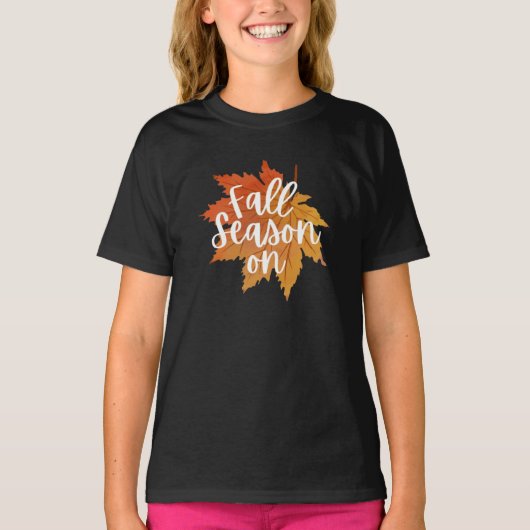Herfst in de Herfst herfst T-shirt (Voorkant)