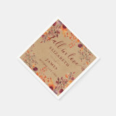 Herfst in de herfst romantische bloem bladeren servet (Hoek)