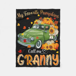 Herfst in de herfst van Halloween Mijn favoriete p Fleece Deken