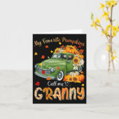 Herfst in de herfst van Halloween Mijn favoriete p Kaart (Gele Bloem)