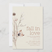 Herfst in de liefde Autumn Baby shower Invitation Kaart (Voorkant)