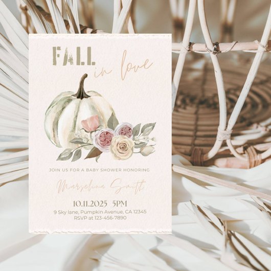 Herfst in de liefde Baby shower-Autumn Leaves Them Kaart