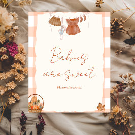 Herfst in de liefde Baby's zijn lief Baby shower T Poster