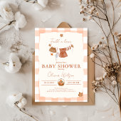 Herfst in de liefde Bloemen Baby shower Kaart