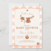 Herfst in de liefde Bloemen Baby shower Kaart (Voorkant)