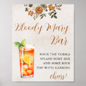 Herfst in de liefde | Bloody Mary Bar Vrijgezellen Poster (Voorkant)