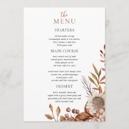 Herfst in de liefde | Boho Flowers Wedding Menu