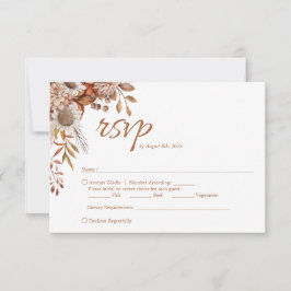 Herfst in de liefde | Boho Flowers Wedding RSVP Ka