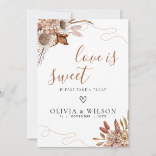 Herfst in de liefde Boho Wedding Love is een moo Kaart
