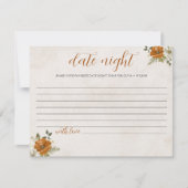 Herfst in de liefde | Date Night Ideeën Vrijgezell Feestdagenkaart (Voorkant)