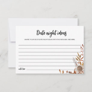 Herfst in de liefde   Date Night Ideeën Vrijgezell RSVP Kaartje