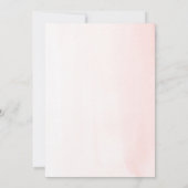 Herfst in de liefde Elegant Wedding Pink Flowers P Kaart (Achterkant)