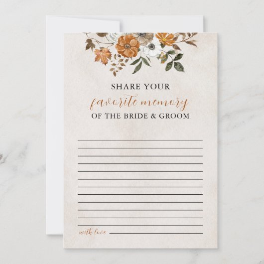 Herfst in de liefde | Favoriete Memory Game Vrijge Kaart (Voorkant)