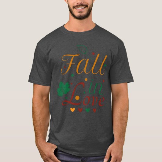 Herfst in de liefde grappig t-shirt (Voorkant)