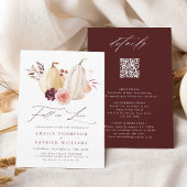 Herfst in de liefde herfst alles in één bruiloft kaart