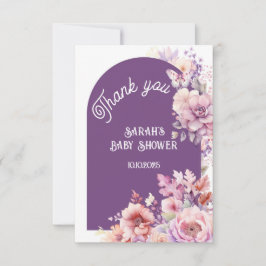 Herfst in de liefde herfst Bloemen baby Bloom Dank Kaart