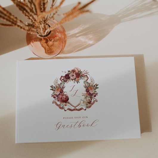 Herfst in de liefde | Herfst Blooms Wedding Crest Gastenboek