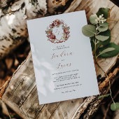 Herfst in de liefde | Herfst Blooms Wedding Crest Kaart