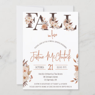 Herfst in de liefde! Herfst Floral thema Vrijgezel Kaart