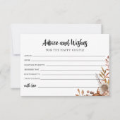 Herfst in de liefde | Huwelijksadvies en goede wen RSVP Kaartje (Voorkant)