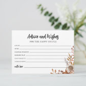 Herfst in de liefde | Huwelijksadvies en goede wen RSVP Kaartje (Staand voorkant)